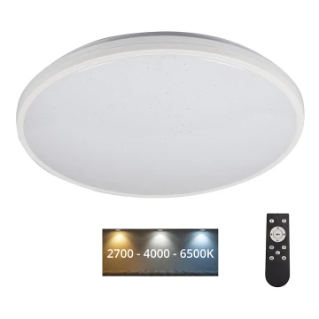 LED Stmívatelné stropní svítidlo ARVOS LED/37W/230V bílá + dálkové ovládání