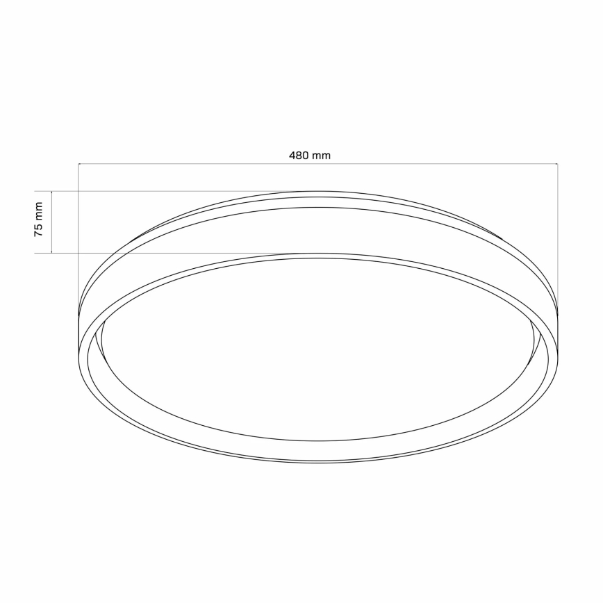 LED Stmívatelné koupelnové stropní svítidlo JADWIGA LED/72W/230V 3000-6000K IP44 + dálkové ovládání