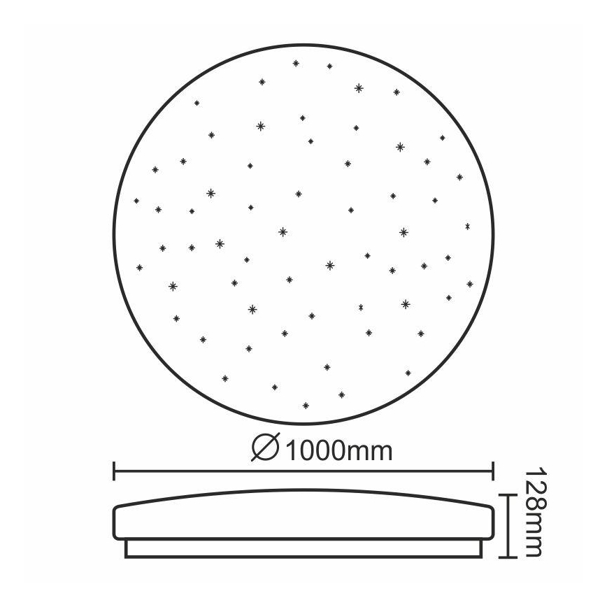 LED Stmívatelné stropní svítidlo LED/150W/230V