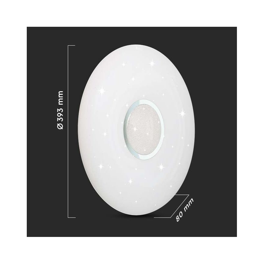 LED Stmívatelné stropní svítidlo LED/40W/230V 3000K/4000K/6500K + dálkové ovládání