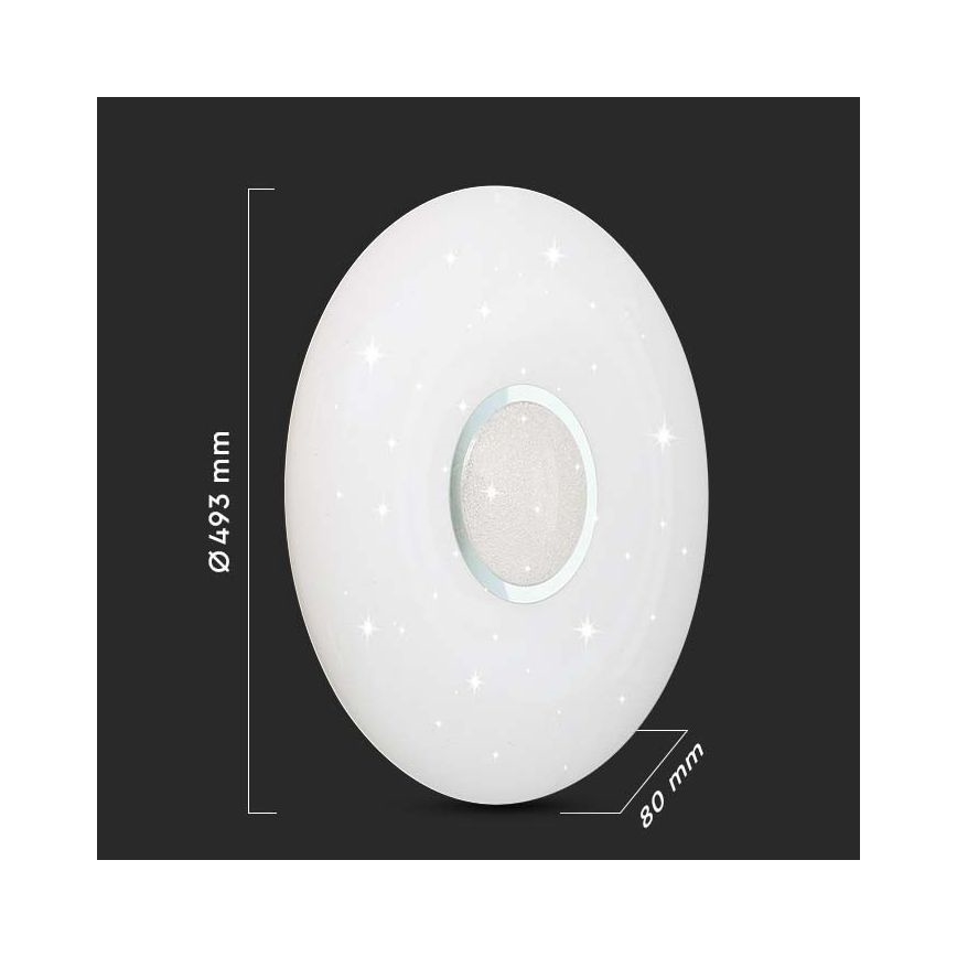 LED Stmívatelné stropní svítidlo LED/40W/230V 3000K/4000K/6500K + dálkové ovládání