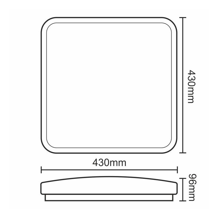 LED Stmívatelné stropní svítidlo LED/50W/230V