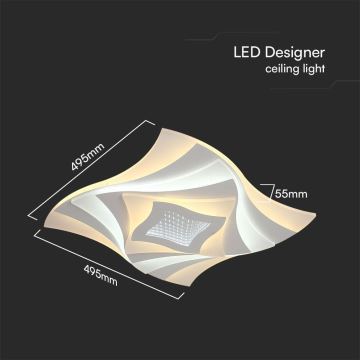 LED Stmívatelné stropní svítidlo LED/75W/230V 3000-6500K + dálkové ovládání