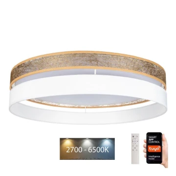 LED Stmívatelné stropní svítidlo LIMA LED/36W/230V 2700-6500K Wi-Fi Tuya + dálkové ovládání bílá/zlatá