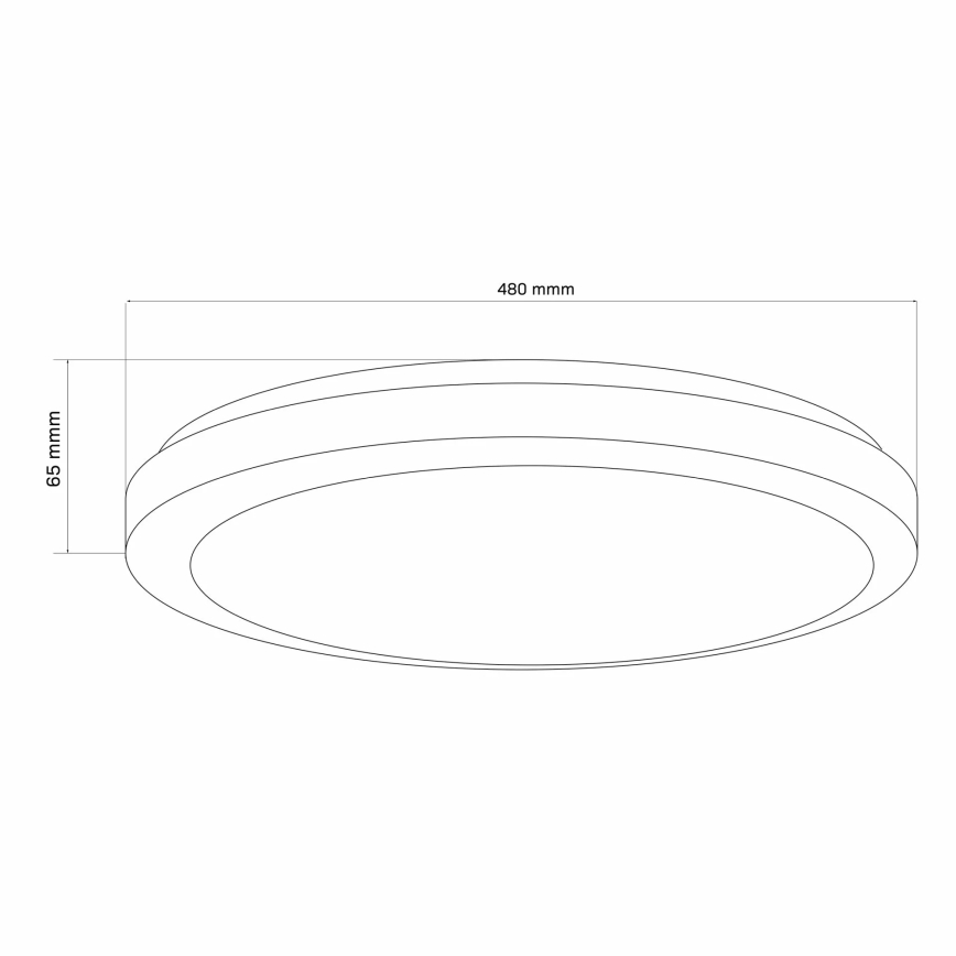 LED Stmívatelné koupelnové stropní svítidlo MARIAN LED/72W/230V 3000-6000K IP44 + dálkové ovládání