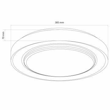 LED Stmívatelné koupelnové stropní svítidlo ZYGMUNT LED/48W/230V 3000-6000K IP44 + dálkové ovládání