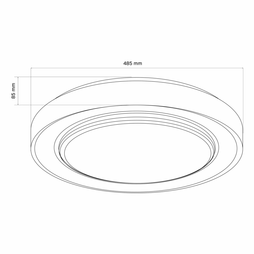 LED Stmívatelné koupelnové stropní svítidlo ZYGMUNT LED/72W/230V 3000-6000K IP44 + dálkové ovládání