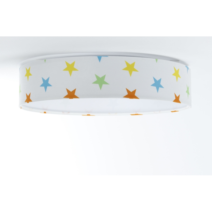 LED Stmívatelné dětské stropní svítidlo SMART GALAXY KIDS LED/24W/230V 3000-6500K hvězdičky pestrobarevná + dálkové ovládání