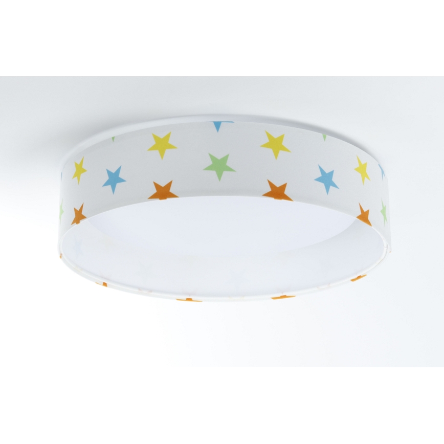 LED Stmívatelné dětské stropní svítidlo SMART GALAXY KIDS LED/24W/230V 3000-6500K hvězdičky pestrobarevná + dálkové ovládání