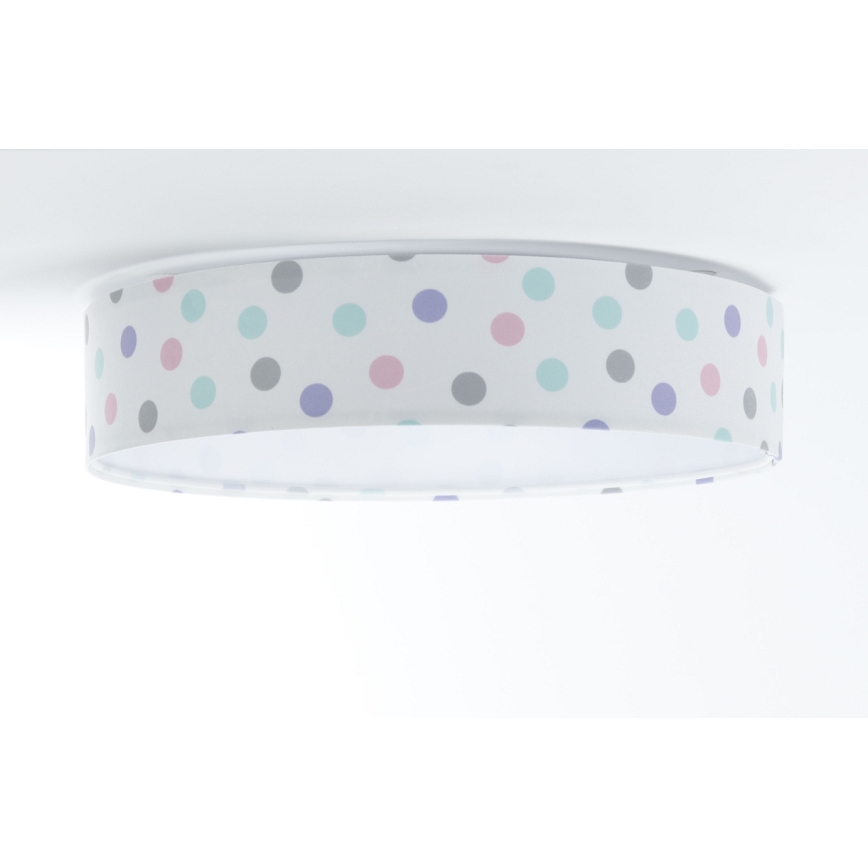 LED Stmívatelné dětské stropní svítidlo SMART GALAXY KIDS LED/24W/230V 3000-6500K puntíky pestrobarevná + dálkové ovládání