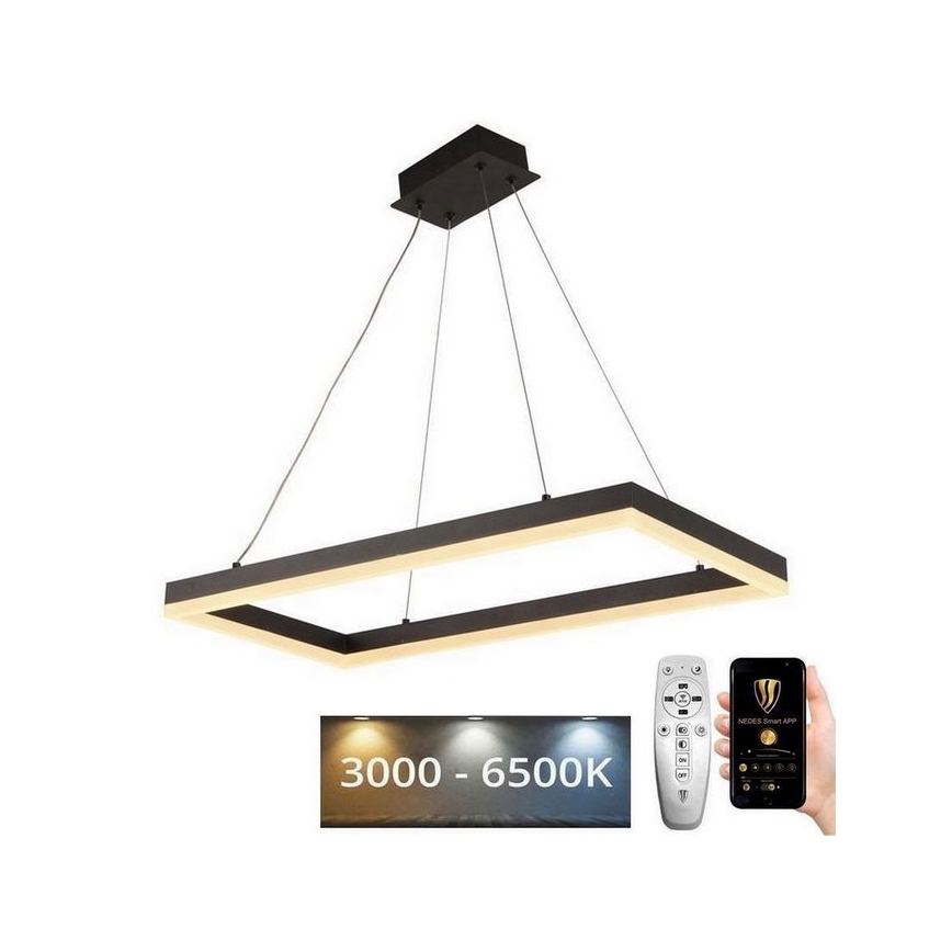 LED Stmívatelný lustr na lanku LED/40W/230V 3000-6500K + dálkové ovládání