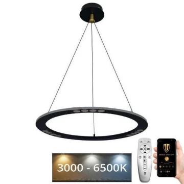 LED Stmívatelný lustr na lanku LED/40W/230V 3000-6500K + dálkové ovládání