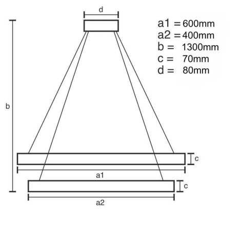 LED Stmívatelný křišťálový lustr na lanku LED/65W/230V 3000-6500K + dálkové ovládání