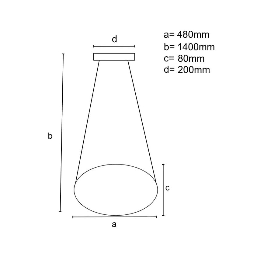 LED Stmívatelný lustr na lanku LED/65W/230V 3000-6500K hnědá + dálkové ovládání