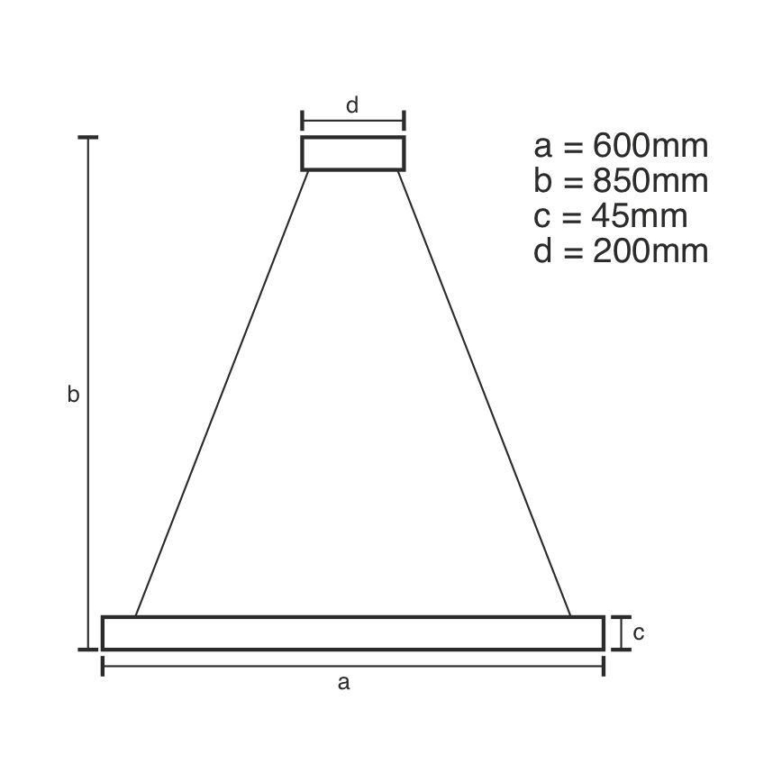 LED Stmívatelný lustr na lanku LED/70W/230V 3000-6500K + dálkové ovládání