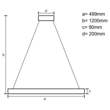 LED Stmívatelný lustr na lanku LED/80W/230V 3000-6500K černá + dálkové ovládání