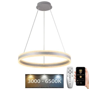 LED Stmívatelný lustr na lanku LED/85W/230V 3000-6500K + dálkové ovládání