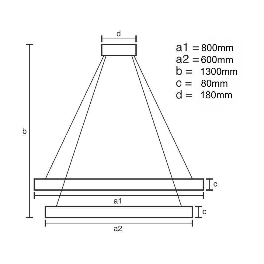 LED Stmívatelný křišťálový lustr na lanku LED/90W/230V 3000-6500K zlatá/chrom + dálkové ovládání