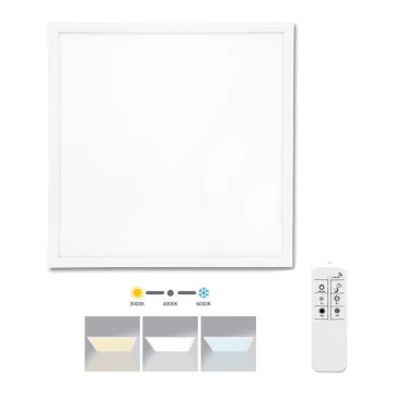 LED Stmívatelný podhledový panel ZEUS LED/40W/230V 3000-6000K + dálkové ovládání