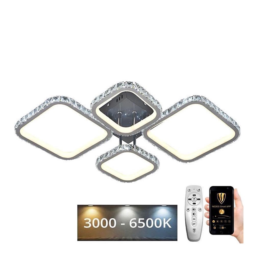 LED Stmívatelný přisazený lustr LED/130W/230V 3000-6500K + dálkové ovládání