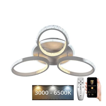 LED Stmívatelný přisazený lustr LED/70W/230V 3000-6500K + dálkové ovládání