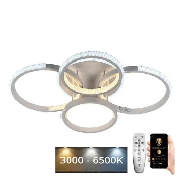 LED Stmívatelný přisazený lustr LED/80W/230V 3000-6500K + dálkový ovladač