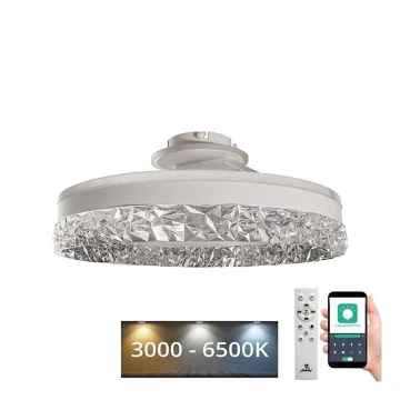 LED Stmívatelný přisazený lustr LED/86W/230V 3000-6500K bílá + dálkové ovládání