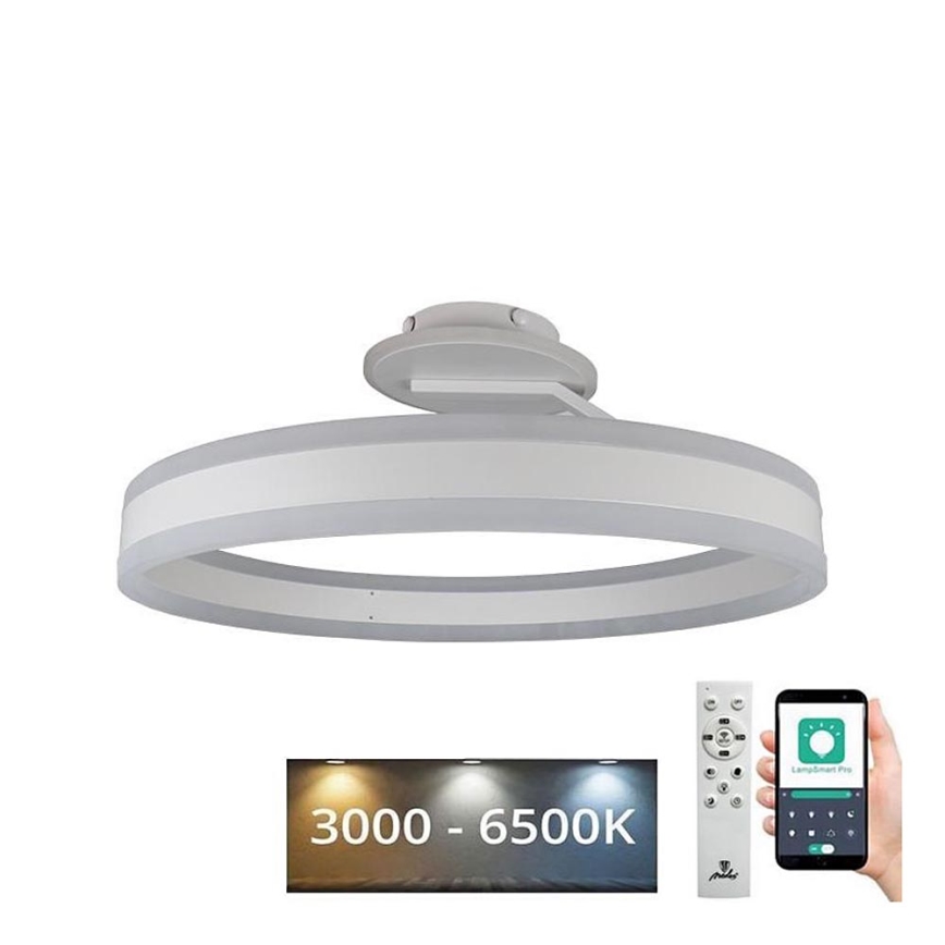 LED Stmívatelný přisazený lustr LED/86W/230V 3000-6500K bílá + dálkové ovládání