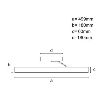 LED Stmívatelný přisazený lustr LED/86W/230V 3000-6500K černá + dálkové ovládání