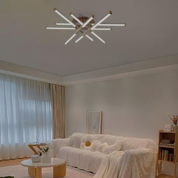 LED Stmívatelný přisazený lustr LED/90W/230V 3000-6500K + dálkové ovládání