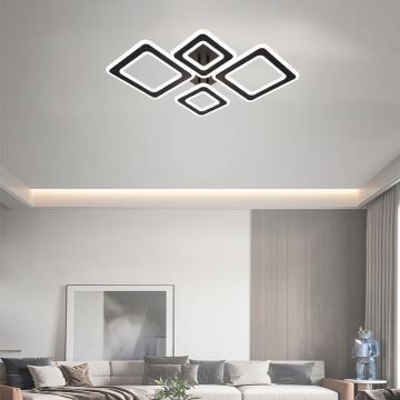 LED Stmívatelný přisazený lustr LED/95W/230V 3000-6500K + dálkové ovládání