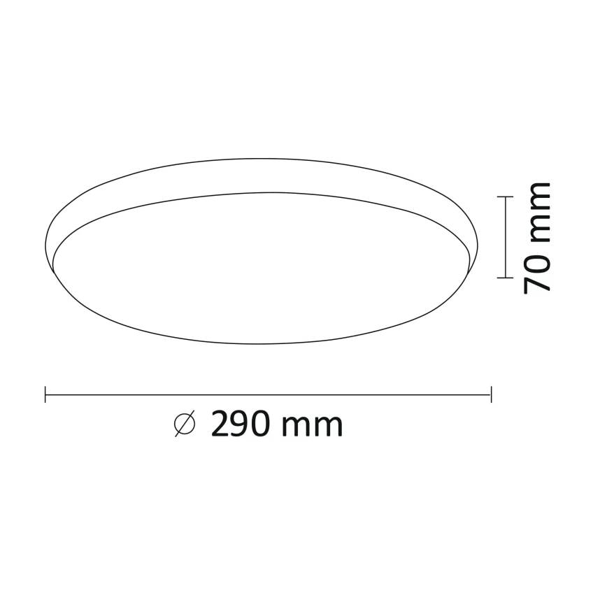 LED Stropní svítidlo KERN LED/15W/230V pr. 29 cm