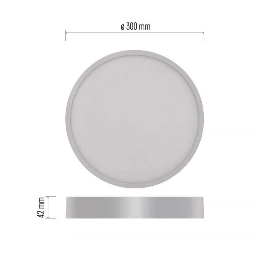 LED Stropní svítidlo NEXXO LED/28,5W/230V 3000/3500/4000K pr. 30 cm bílá