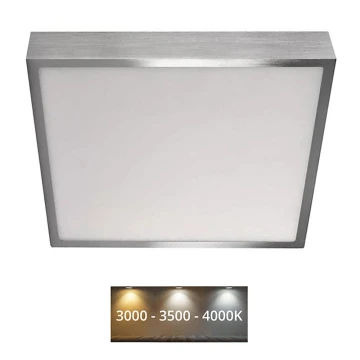 LED Stropní svítidlo NEXXO LED/28,5W/230V 3000/3500/4000K 30x30 cm chrom