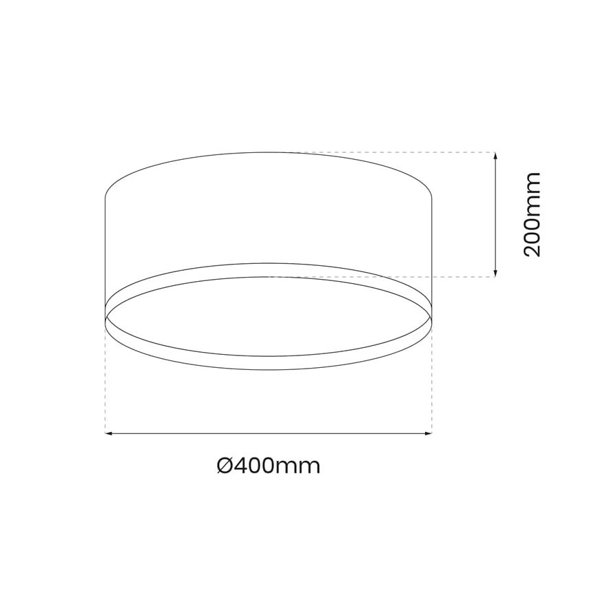 LED Stropní svítidlo RONDO LED/18W/230V černá