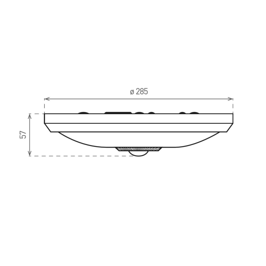 LED Stropní svítidlo se senzorem PIR LED/16W/230V