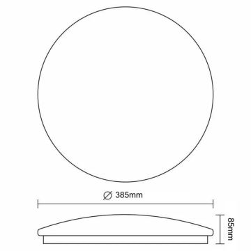 LED Stmívatelné stropní svítidlo STAR LED/36W/230V 3000-6500K + dálkové ovládání