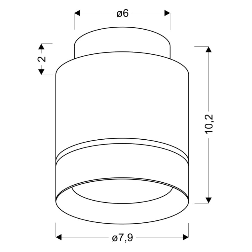 LED Stropní svítidlo TUBA LED/12W/230V