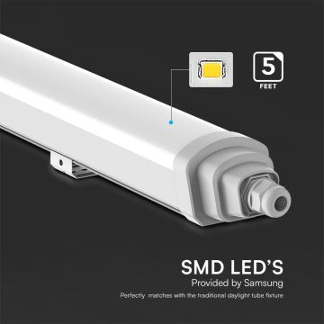LED Technické zářivkové svítidlo SAMSUNG CHIP LED/48W/230V 6500K IP65 150 cm