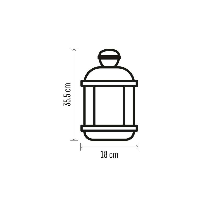 LED Vánoční dekorace 1xLED/3xAAA černá