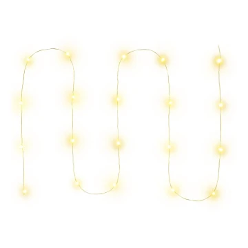 LED Vánoční řetěz 20xLED/2xAA 2,3m teplá bílá