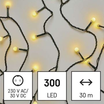 LED Vánoční venkovní řetěz 300xLED/35m IP44 teplá bílá