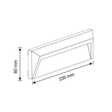 LED Venkovní schodišťové svítidlo HOLDEN LED/1,6W/230V IP65