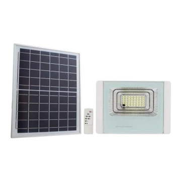 LED Venkovní solární reflektor LED/20W/3,2V IP65 4000K + dálkové ovládání