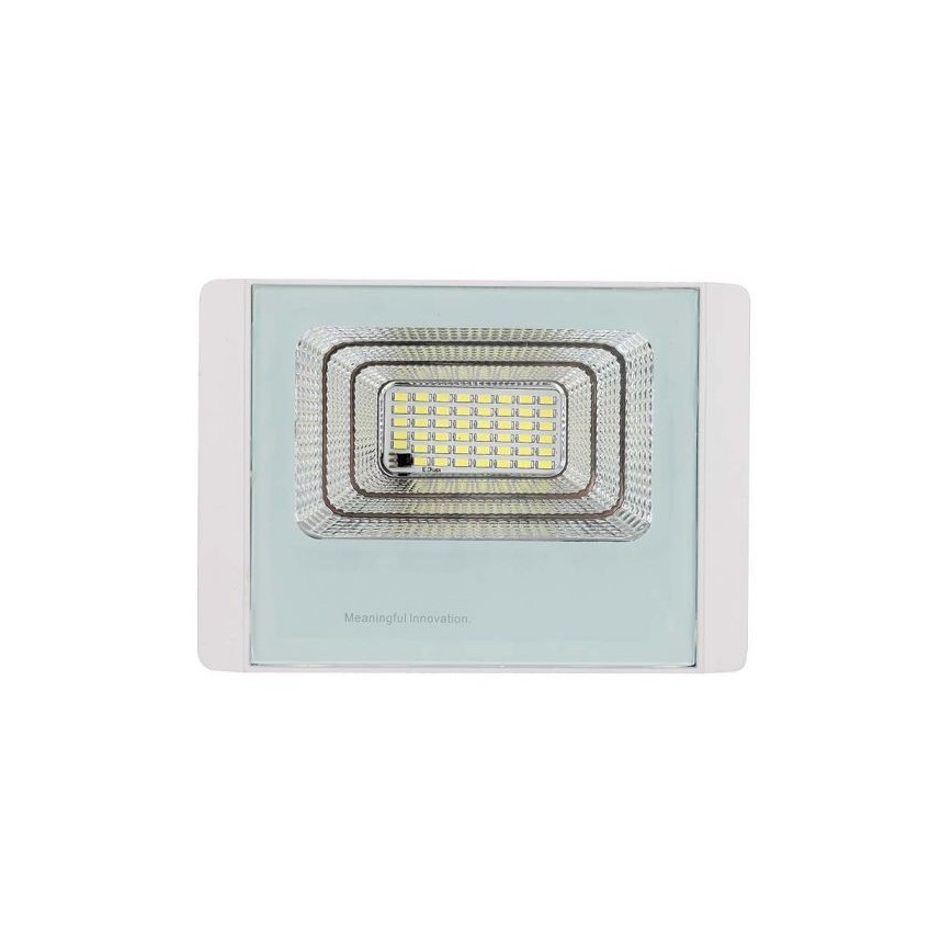 LED Venkovní solární reflektor LED/20W/3,2V IP65 4000K + dálkové ovládání