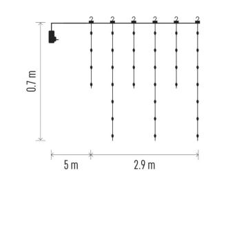 LED Venkovní vánoční řetěz 100xLED/8 funkcí 7,9x0,7m IP44 teplá bílá