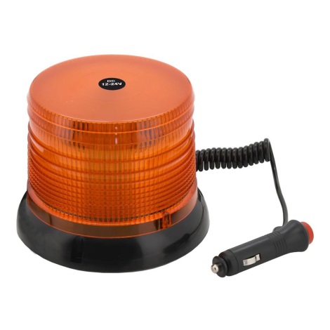 LED Výstražný maják na magnet LED/20W/12-24V oranžový