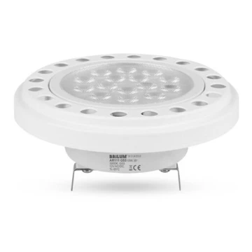 LED Žárovka AR111 G53/12W/12V 3000K bílá 30°