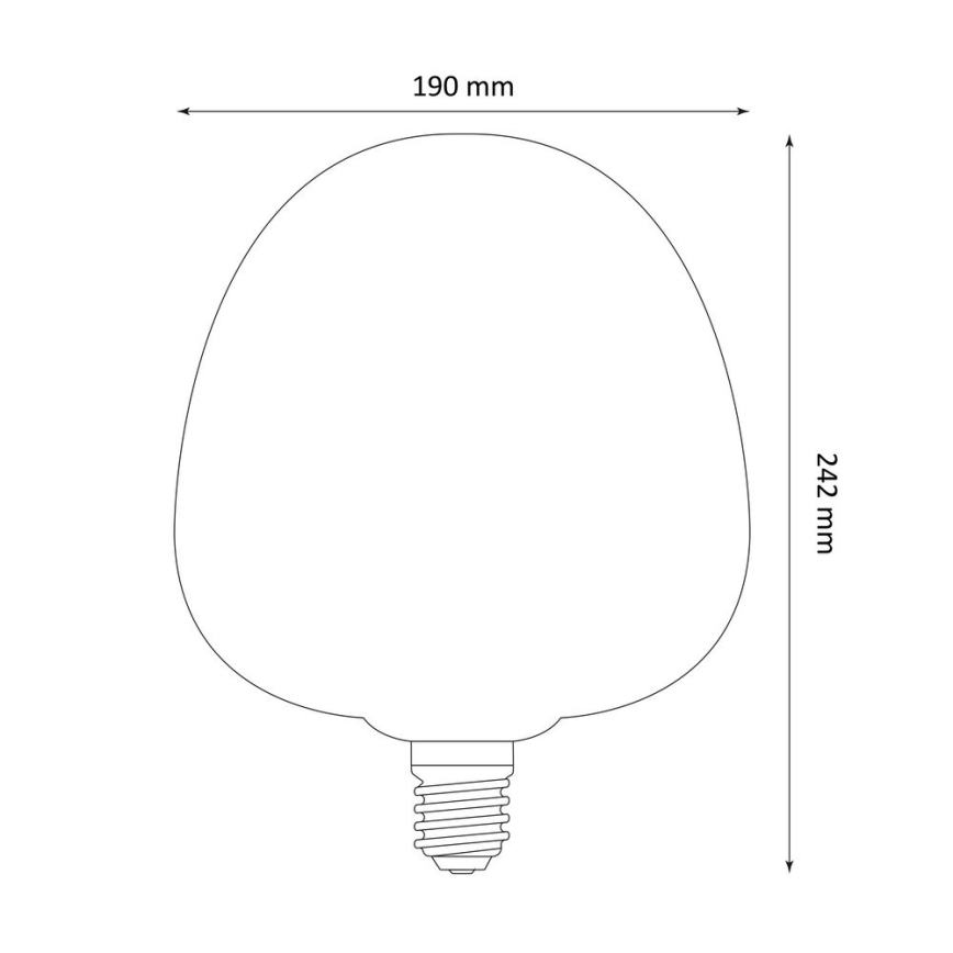 LED Žárovka DECO VINTAGE S190 E27/4W/230V 1800K