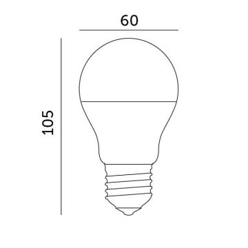 LED Žárovka E27/8,5W/230V 3000K